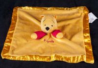 Disney Winnie the Pooh Gold Red Plush Rattle Lovey Security Blanket